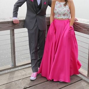 Fun and Cute Two Piece Prom Dress
